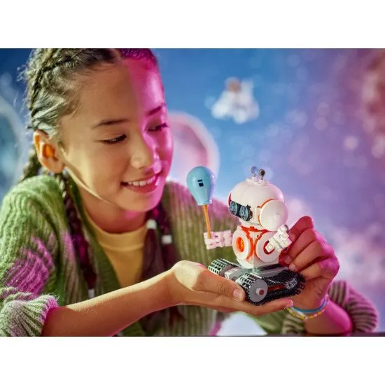LEGO CREATOR Weltraumroboter – Roboter, Weltraumhund und Rakete in einem Set mit beweglichen Teilen und einem Lichtwürfel.