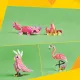 LEGO® Creator 3-in-1-Bausatz mit rosa Flamingo, Kakadu und Axolotl – Spaß und kreatives Bauen für Kinder