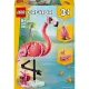 LEGO® Creator 3-in-1-Bausatz mit rosa Flamingo, Kakadu und Axolotl – Spaß und kreatives Bauen für Kinder