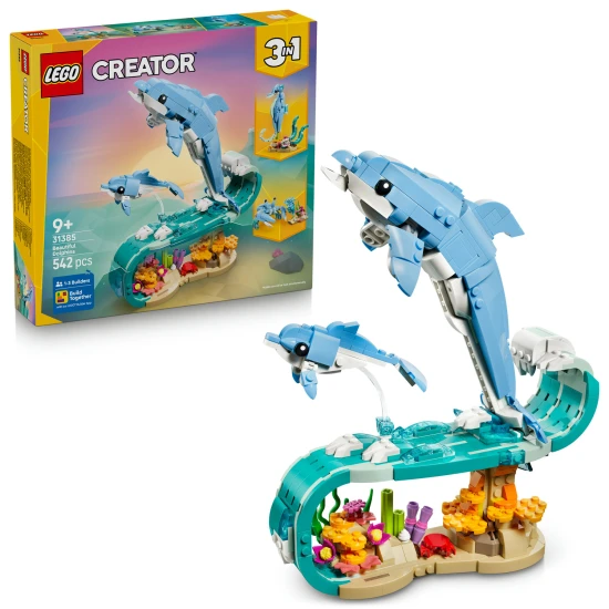 LEGO CREATOR 31385 Meerestiere Wunderschöne Delfine