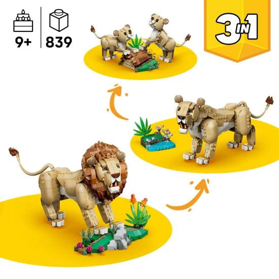 LEGO Creator 31386 Wildtiere: Majestätischer Löwe