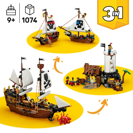 LEGO Creator 31387 Ikonisches Piratenschiff LEGO Creator 31387 Ikonisches Piratenschiff