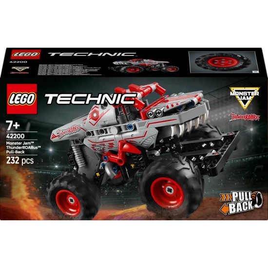 LEGO® Technic 42200 Monster Jam™ ThunderROARus™ – Monstertruck mit ausziehbarem Motor, realistischen Details und aggressivem Design.