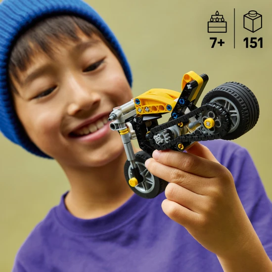 LEGO Technic 42225 Gelbes Motorrad
