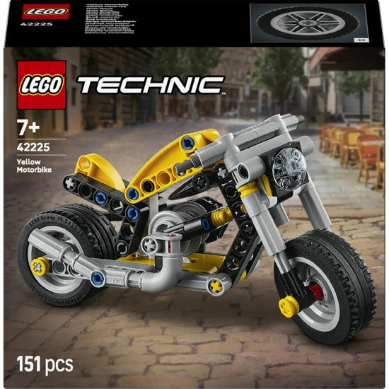 LEGO Technic 42225 Gelbes Motorrad