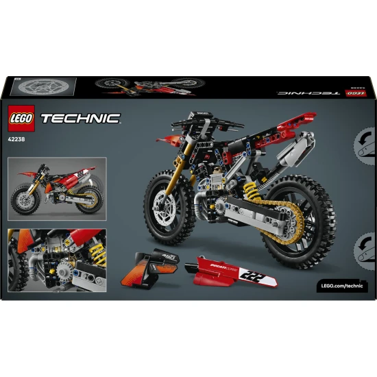 LEGO Technic 42238 Ducati Desmo450 MX Factory Motorrad