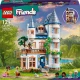 LEGO Friends Ein stilvolles Hotel in einem Schloss im französischen Design, eine Luxussuite mit freistehender Badewanne, ein Wintergarten, eine Rezeption und ein geheimnisvoller Dachboden voller historischer Artefakte.