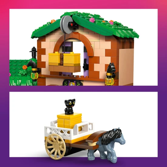 LEGO Friends 42654 Ponyhof mit Stall – Minipuppen, Ponys, Katze, Wagen und Zubehör für kreatives Spielen