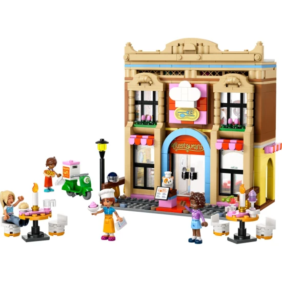LEGO Friends Restaurant mit einer Küche voller Zubehör