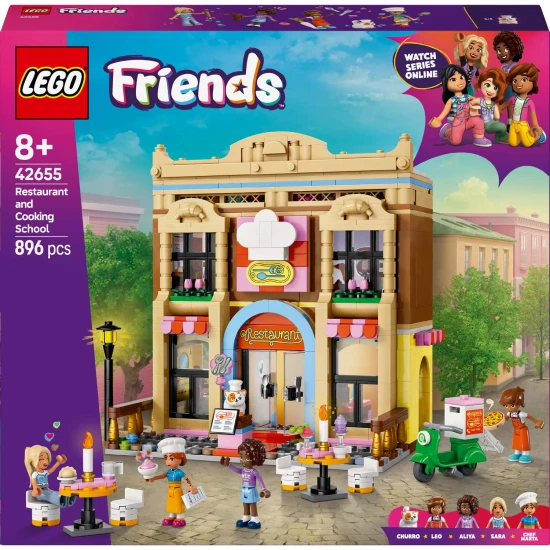LEGO Friends Restaurant mit einer Küche voller Zubehör