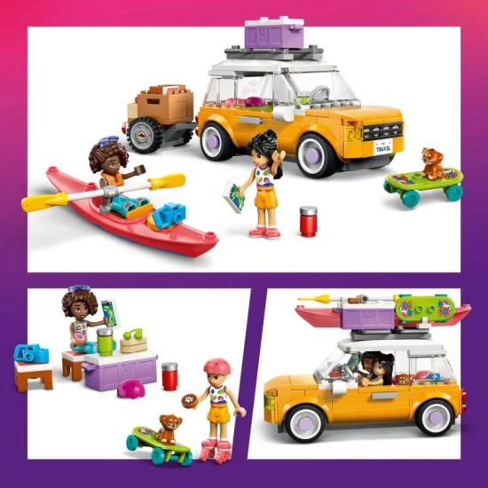 LEGO Friends 42659 – Ausflug mit Auto und Freunden mit Hund und Minipuppen