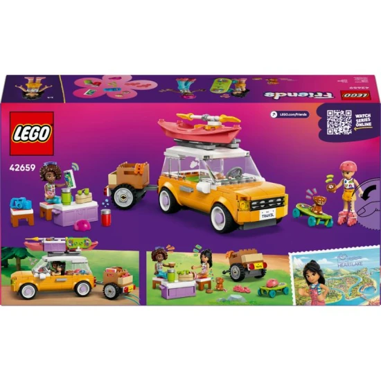 LEGO Friends 42659 – Ausflug mit Auto und Freunden mit Hund und Minipuppen