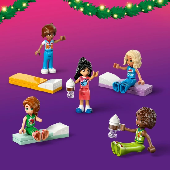 LEGO Friends Adventskalender 2025 42668 – 5 Figuren, 5 Haustiere und 24 Überraschungen mit festlichen Aktivitäten