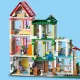 LEGO® Friends 42670 Heartlake Wohnungen und Geschäfte – ein kreatives Bauset mit 9 Figuren, einer Bäckerei, einem Keramikstudio und weiteren Details.