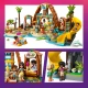 LEGO Friends 42673 Familienurlaub am Strand – 6 Minipuppen, Delfin, Schildkröte und Zubehör für Strand- und Wasseraktivitäten