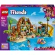 LEGO Friends 42673 Familienurlaub am Strand – 6 Minipuppen, Delfin, Schildkröte und Zubehör für Strand- und Wasseraktivitäten