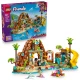 LEGO Friends 42673 Familienurlaub am Strand – 6 Minipuppen, Delfin, Schildkröte und Zubehör für Strand- und Wasseraktivitäten