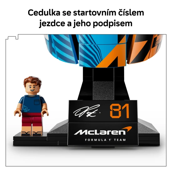 LEGO® Editions 43017 Helm von Oscar Piastri vom McLaren Mastercard F1® Team LEGO® Editions 43017 Helm von Oscar Piastri vom McLaren Mastercard F1® Team