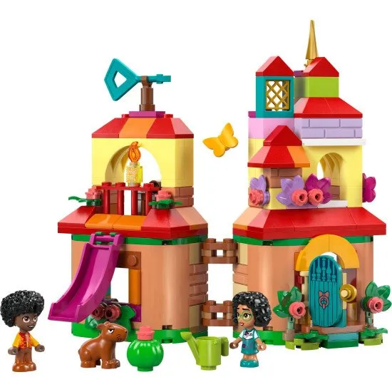 Der LEGO® Disney Encanto Bausatz – Madrigals Haus mit den Figuren Mirabel, Antonio und einem Capybara für endlosen Spielspaß bei Kindern.
