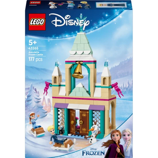 LEGO® Disney Frozen Bausatz – ein magisches Schloss mit Figuren und Schlitten für kreative Kinderunterhaltung.