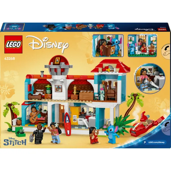LEGO Disney Lilo und Stitch – Strandhaus voller Details und Zubehör