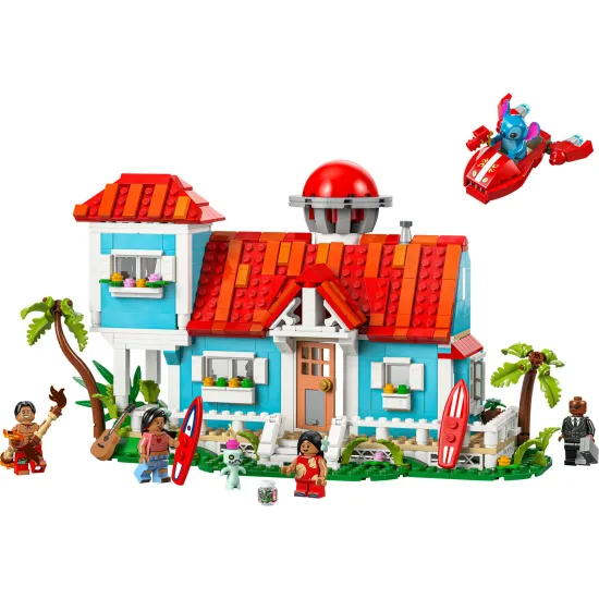 LEGO Disney Lilo und Stitch – Strandhaus voller Details und Zubehör