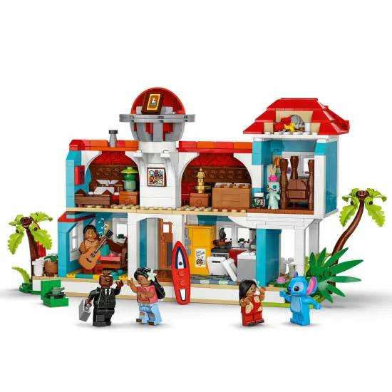 LEGO Disney Lilo und Stitch – Strandhaus voller Details und Zubehör