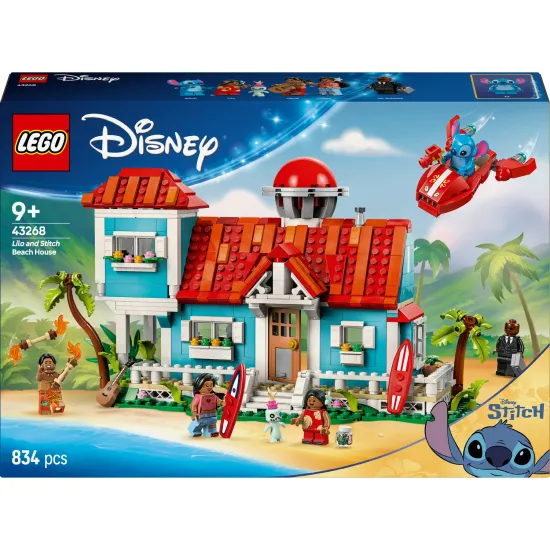LEGO Disney Lilo und Stitch – Strandhaus voller Details und Zubehör