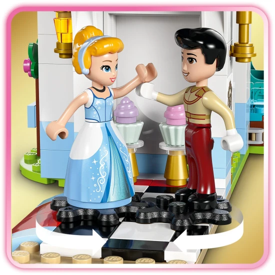 LEGO® Disney Cinderellas Schloss und Kutsche – ein zauberhaftes Bauset mit Figuren und Tieren für kreatives Spielen für Kinder.