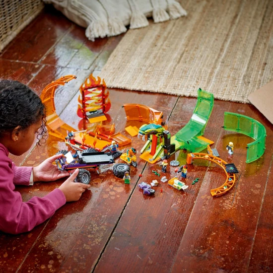 Erleben Sie den Adrenalinrausch mit dem LEGO City Stunt Double Loop!