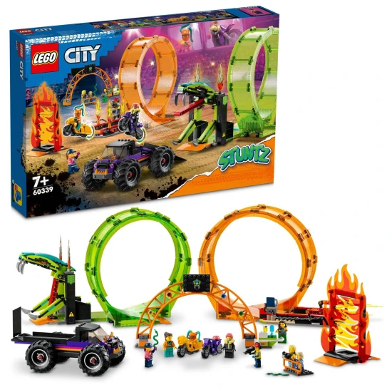 Erleben Sie den Adrenalinrausch mit dem LEGO City Stunt Double Loop!