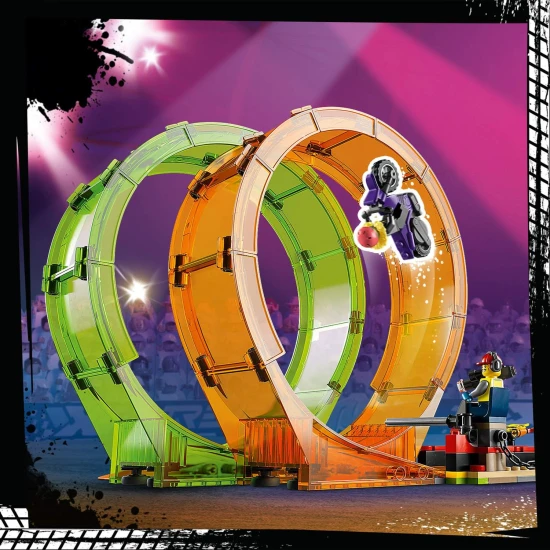 Erleben Sie den Adrenalinrausch mit dem LEGO City Stunt Double Loop!