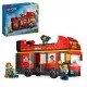 Ein toller LEGO® Doppeldecker-Sightseeingbus mit bequemen Sitzen auf beiden Etagen, aufwendigen Details und diversem Spielzubehör wie Mikrofon, Telefon und Kamera.