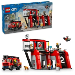 LEGO CITY 60414 Feuerwache mit Feuerwehrauto
