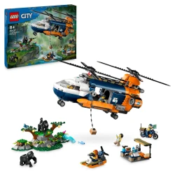 LEGO CITY 60437 Basislager Dschungel-Erkundungshubschrauber