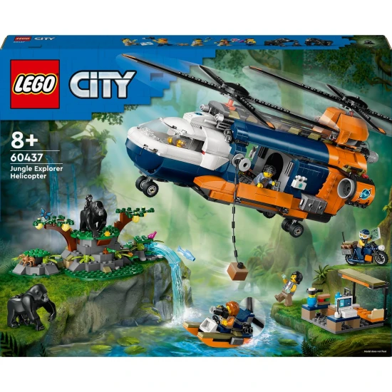 LEGO CITY Dschungel-Erkundungshubschrauber – Basislager-Abenteuer