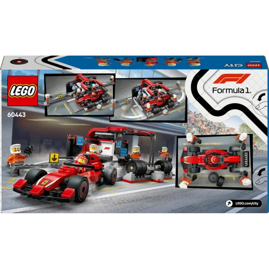 lego city 60443 f1 ferrari pit stop rennwagen