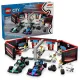 LEGO CITY F1® Garage mit startklaren Rennwagen von Mercedes-AMG und Alpine.