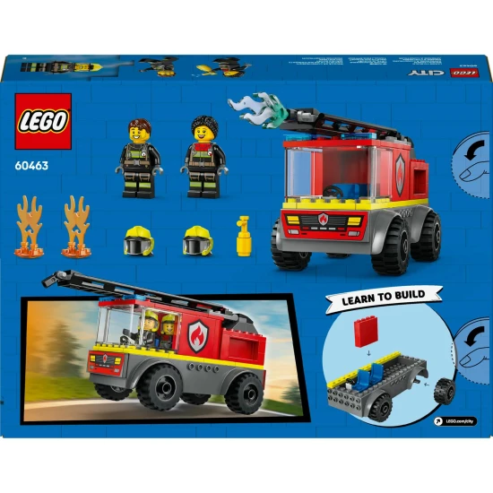 LEGO CITY Feuerwehrauto mit Leiter, bereit zum Einsatz bei einem Brand