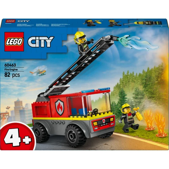 LEGO CITY Feuerwehrauto mit Leiter, bereit zum Einsatz bei einem Brand