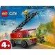 LEGO CITY Feuerwehrauto mit Leiter, bereit zum Einsatz bei einem Brand
