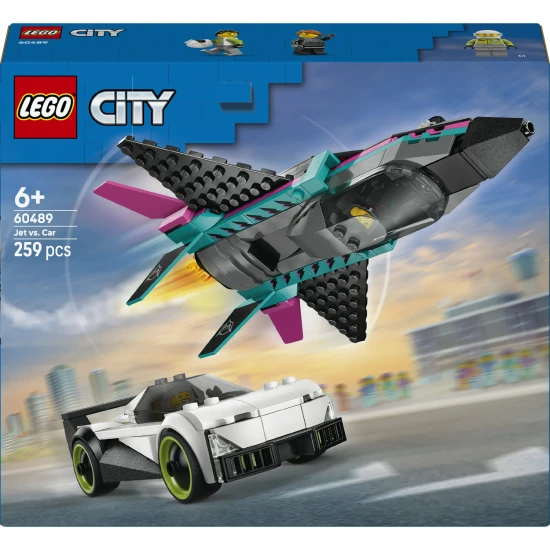 LEGO City 60489 Kampfjet gegen Auto