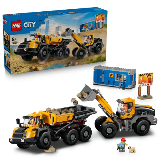 LEGO City 60494 Kipplaster und Frontlader