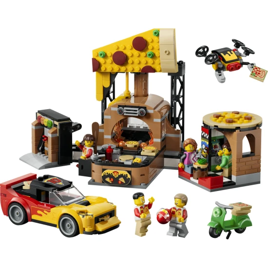 LEGO City 60496 Pizza-Lieferung mit Fahrzeugen