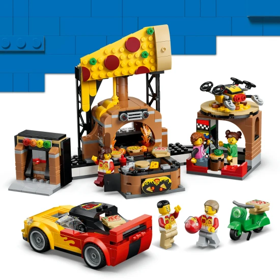 LEGO City 60496 Pizza-Lieferung mit Fahrzeugen