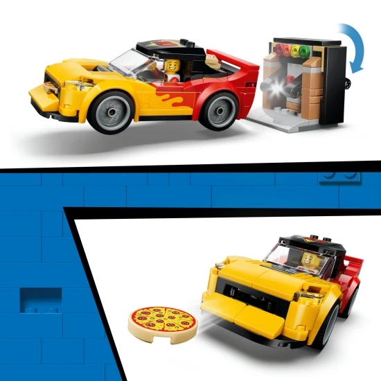 LEGO City 60496 Pizza-Lieferung mit Fahrzeugen
