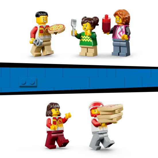 LEGO City 60496 Pizza-Lieferung mit Fahrzeugen