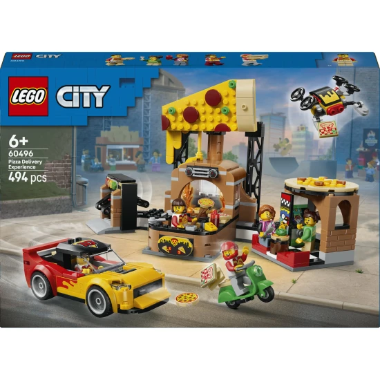 LEGO City 60496 Pizza-Lieferung mit Fahrzeugen