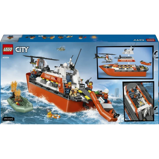 LEGO City 60504 Küstenwache-Rettungsboot und Hubschrauber