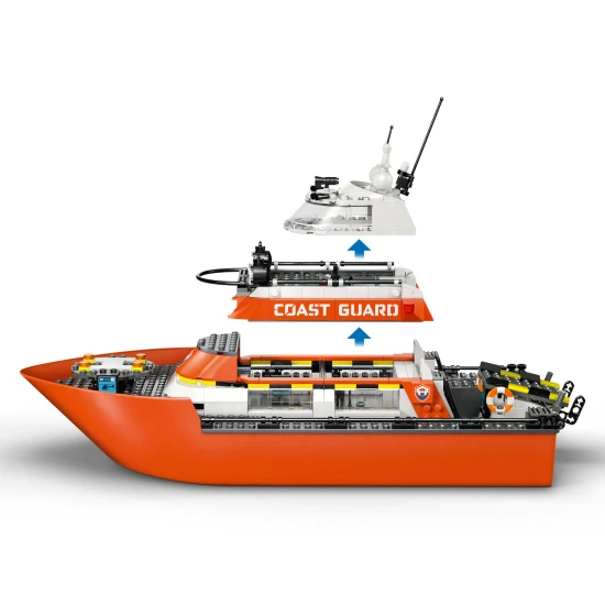LEGO City 60504 Küstenwache-Rettungsboot und Hubschrauber